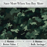 Blue Tone Camouflage Abstract Modern Seamless Pattern Lovely  Digital Print Material by the Metre UK Sewing Quilting Textile