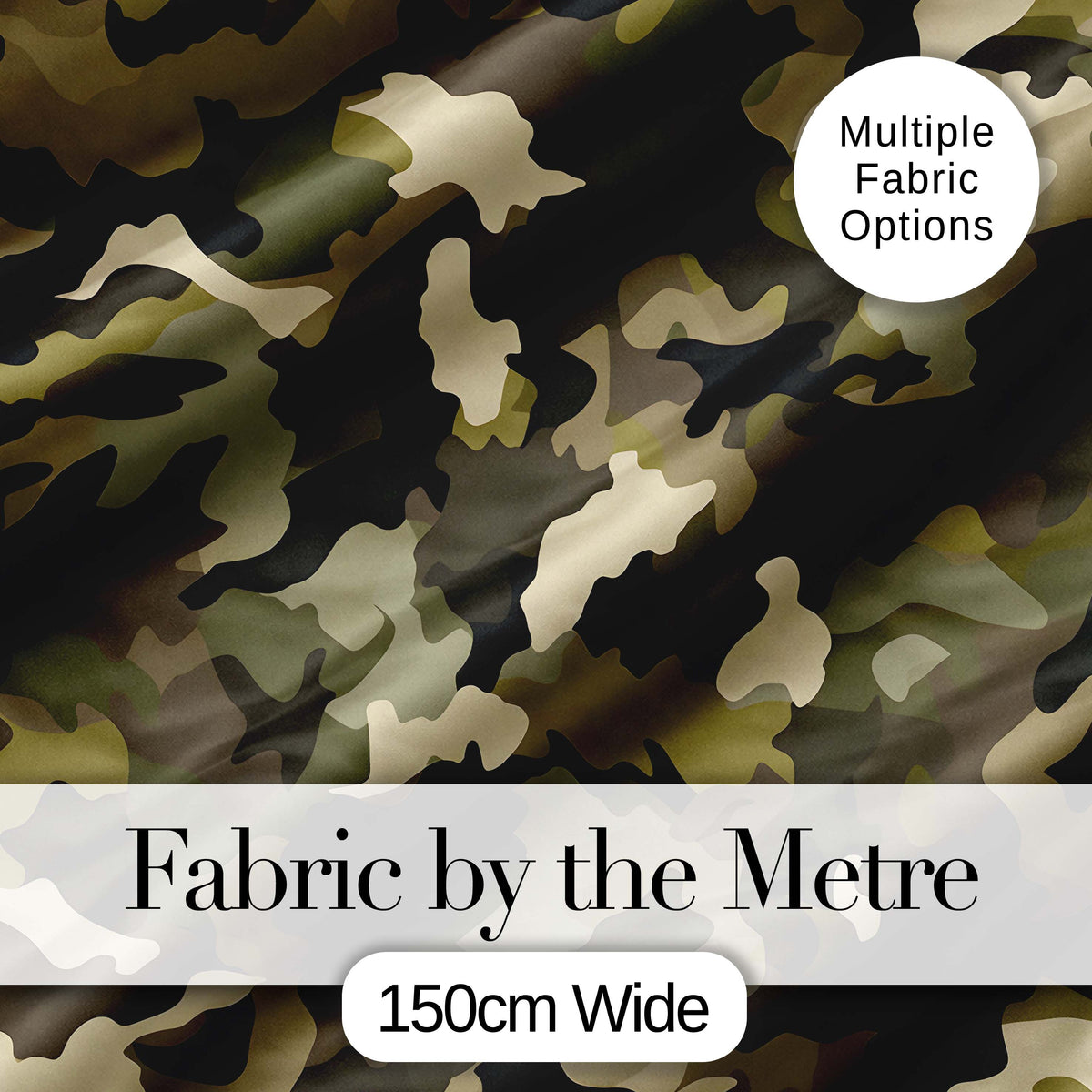 Deep Forest Camouflage Seamless Pattern Stylish Everyday  Lovely  Digital Print Material by the Metre UK Sewing Quilting Textile