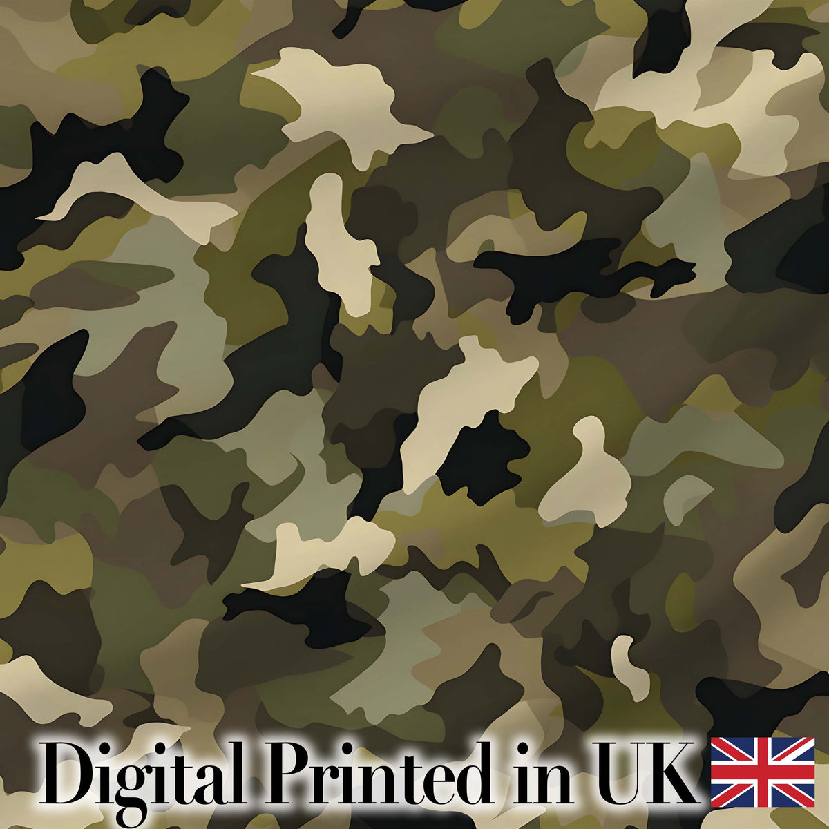 Deep Forest Camouflage Seamless Pattern Stylish Everyday  Lovely  Digital Print Material by the Metre UK Sewing Quilting Textile