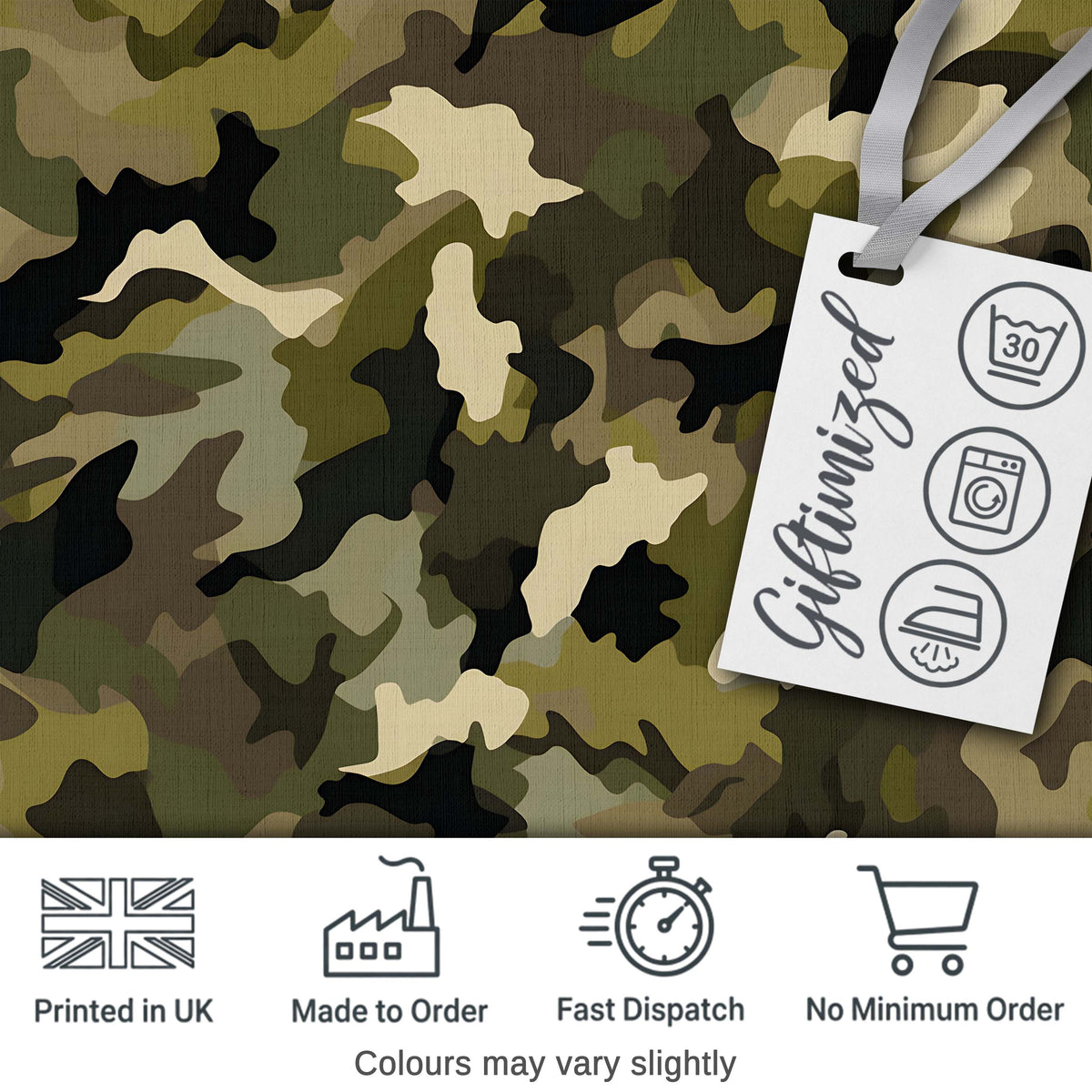 Deep Forest Camouflage Seamless Pattern Stylish Everyday  Lovely  Digital Print Material by the Metre UK Sewing Quilting Textile