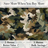 Watercolor Blue Camouflage Artistic Seamless Pattern Lovely  Digital Print Material by the Metre UK Sewing Quilting Textile