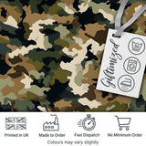 Watercolor Blue Camouflage Artistic Seamless Pattern Lovely  Digital Print Material by the Metre UK Sewing Quilting Textile