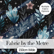 Owl Moon Stars Night Sky Botanical Seamless Pattern Cute Unique Gift  Digital Print Material by the Metre UK Sewing Quilting Textile