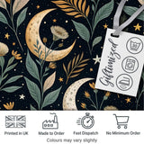 Enchanted Mushroom Forest Night Sky Seamless Pattern Lovely  Digital Print Material by the Metre UK Sewing Quilting Textile