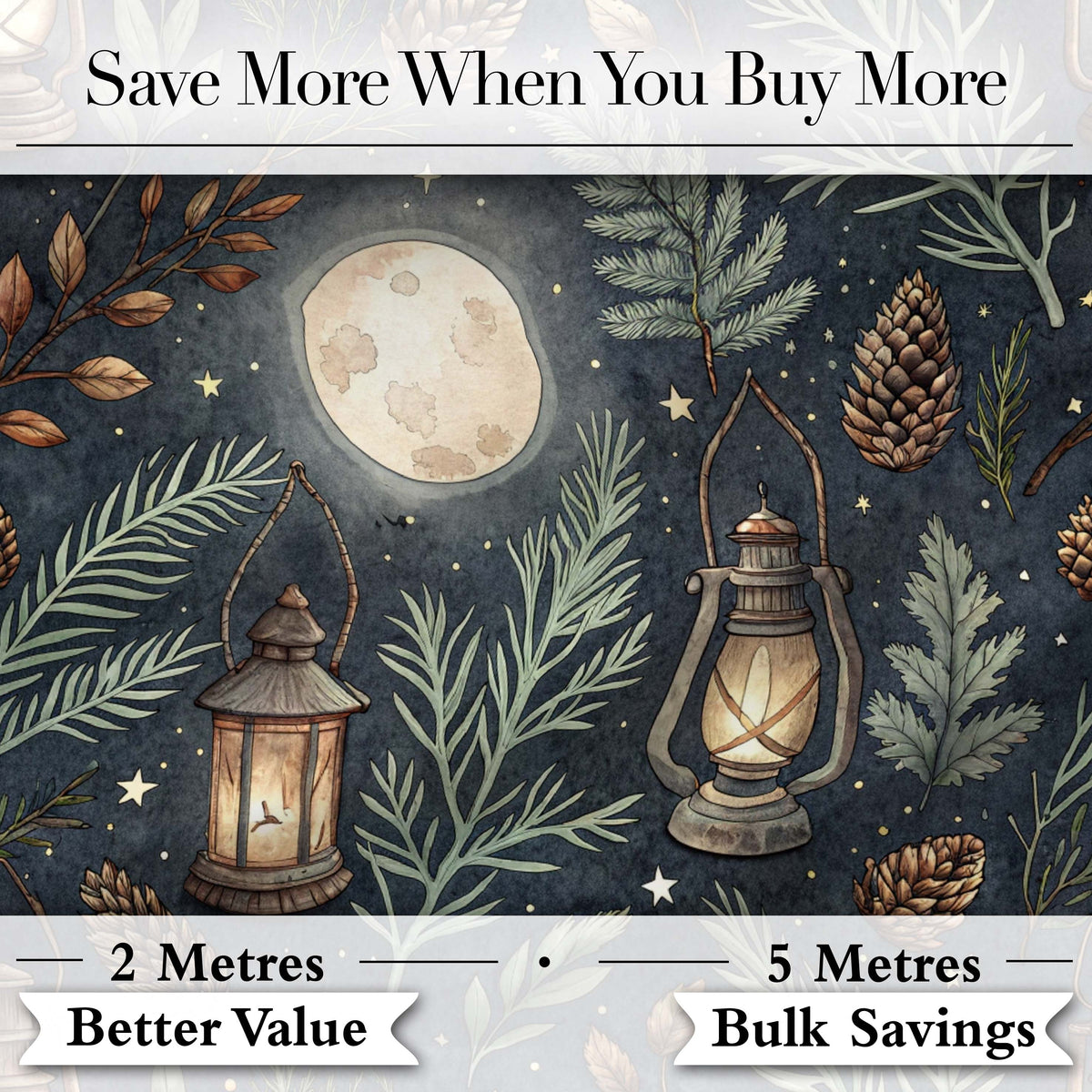 Celestial Botanical Moon Phases Sacred Night Seamless Pattern Lovely  Digital Print Material by the Metre UK Sewing Quilting Textile