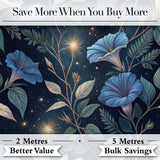 Mystic Crystal Botanical Night Sky Seamless Pattern Cute Unique Gift  Digital Print Material by the Metre UK Sewing Quilting Textile