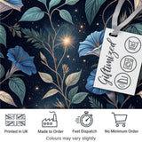 Mystic Crystal Botanical Night Sky Seamless Pattern Cute Unique Gift  Digital Print Material by the Metre UK Sewing Quilting Textile