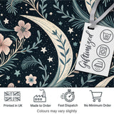 Magical Mushroom Crescent Moon Night Seamless Pattern Lovely  Digital Print Material by the Metre UK Sewing Quilting Textile