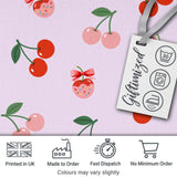 Cherry Bow Ribbon Cute Decorative Cherry Seamless Pattern Lovely  Digital Print Material by the Metre UK Sewing Quilting Textile