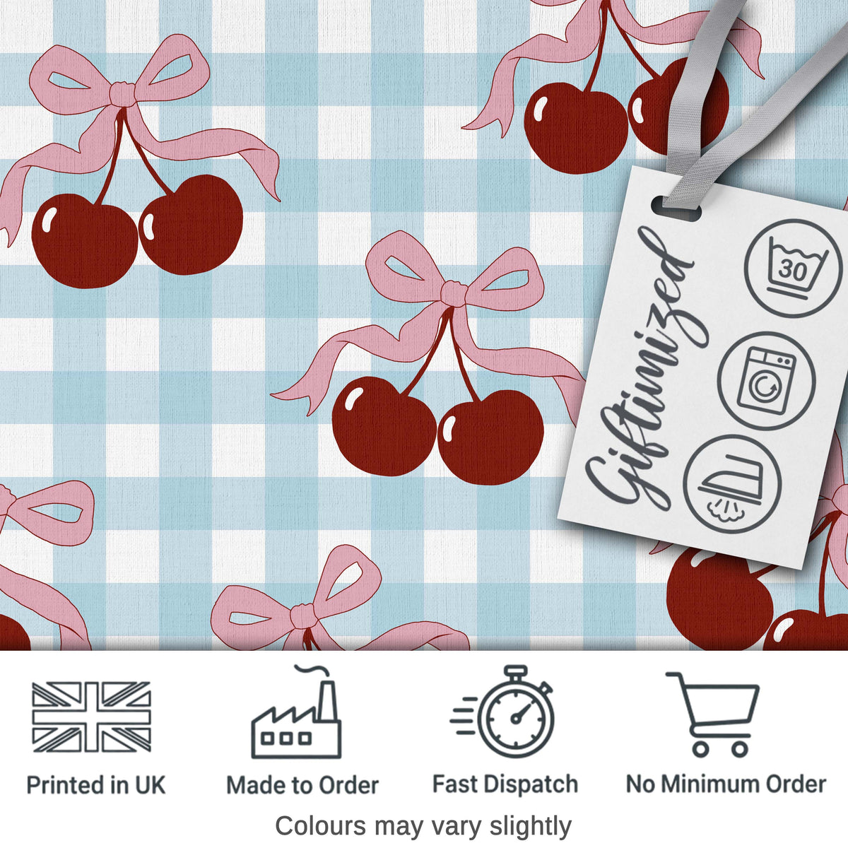 Cherry Bow Ribbon Cute Lavender Pastel Background Seamless Pattern  Digital Print Material by the Metre UK Sewing Quilting Textile