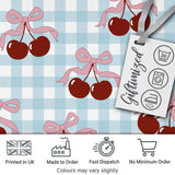Cherry Bow Ribbon Cute Lavender Pastel Background Seamless Pattern  Digital Print Material by the Metre UK Sewing Quilting Textile