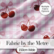 Cherry Bow Ribbon Cute Golden Beige Soft Background Seamless Pattern  Digital Print Material by the Metre UK Sewing Quilting Textile