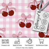 Cherry Bow Ribbon Cute Golden Beige Soft Background Seamless Pattern  Digital Print Material by the Metre UK Sewing Quilting Textile