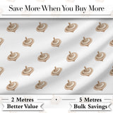 Vintage Spinning Top Toy Seamless Pattern on Soft Neutral Background Digital Print Fabric by the Metre UK Sewing Quilting Textile