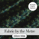 Minimal Pine Needle Sprig Pattern on Light Background Digital Print Fabric by the Metre UK Sewing Quilting Textile