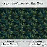 Minimal Pine Needle Sprig Pattern on Light Background Digital Print Fabric by the Metre UK Sewing Quilting Textile