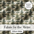 Pine Branch with White Blossom Pattern on Light Background Digital Print Fabric by the Metre UK Sewing Quilting Textile
