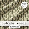 Pine Sprig Pattern on Warm Neutral Background Digital Print Fabric by the Metre UK Sewing Quilting Textile