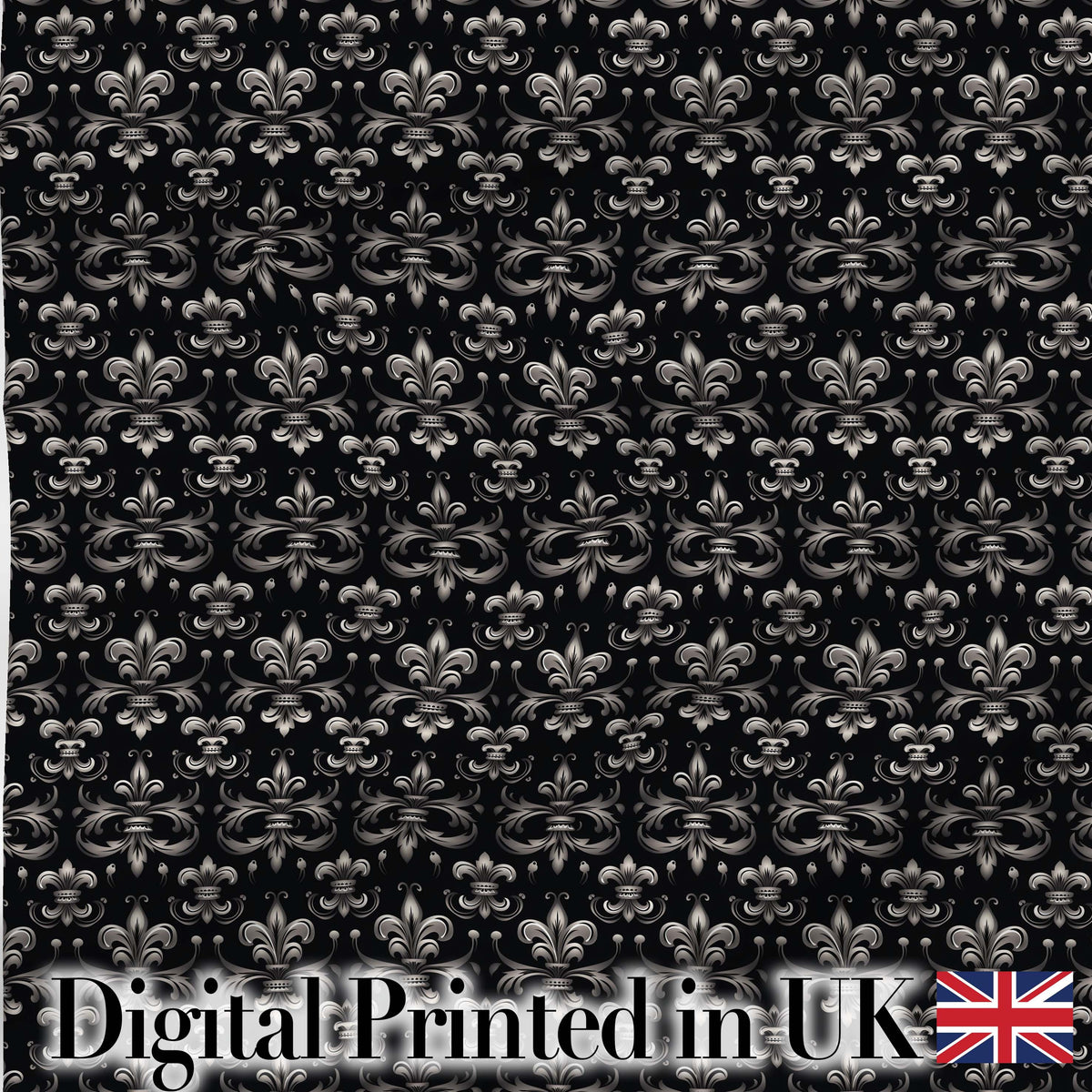 Classic Aged Fleur de Lis Pattern in Neutral Beige Tones on Textured Background Digital Print Fabric by the Metre UK Sewing Quilting Textile