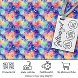 Pastel Watercolor Galaxy Space Clouds Seamless Pattern Soft Cosmic Digital Print Fabric by the Metre UK Sewing Quilting Textile
