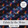 Swirling Colorful Galaxy Abstract Space Seamless Pattern Vibrant Digital Print Fabric by the Metre UK Sewing Quilting Textile