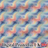 Soft Pastel Swirl Galaxy Space Seamless Pattern Dreamy Cosmic Digital Print Fabric by the Metre UK Sewing Quilting Textile