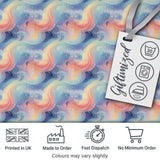 Soft Pastel Swirl Galaxy Space Seamless Pattern Dreamy Cosmic Digital Print Fabric by the Metre UK Sewing Quilting Textile