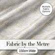 Luxurious White Marble with Gold Veins Seamless Pattern Digital Print Fabric by the Metre UK Sewing Quilting Textile