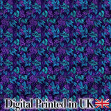 Vintage Style Grapes Botanical Illustration Seamless Pattern Digital Print Fabric by the Metre UK Sewing Quilting Textile