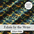 Starry Night Swirling Sky with Bats Artistic Van Gogh Style Halloween   Digital Print Fabric by the Metre UK Sewing Quilting Textile