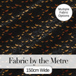 Cute Cartoon Bats and Stars on Black Background Fun Halloween Seamless Pattern Digital Print Fabric by the Metre UK Sewing Quilting Textile