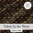Elegant Gold and Black Bats with Decorative Night Sky Halloween Seamless  Digital Print Fabric by the Metre UK Sewing Quilting Textile