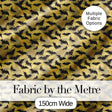 Classic Bats in Yellow Cloudy Sky Vintage Halloween Seamless Pattern Digital Print Fabric by the Metre UK Sewing Quilting Textile