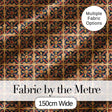 Vibrant Teal Orange Floral Geometric Seamless Pattern Digital Print Fabric by the Metre UK Sewing Quilting Textile
