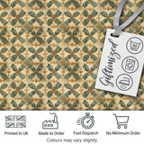 Soft Pastel Floral Tile Pink Green Seamless Pattern Digital Print Fabric by the Metre UK Sewing Quilting Textile