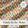 Colourful Ice Cream Cones Scattered on Cream Background Playful Dessert Pattern Digital Print Fabric by the Metre UK Sewing Quilting Textile