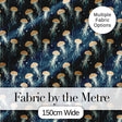 Soft Coral Jellyfish on Light Aqua Background Seamless Underwater Pattern Digital Print Fabric by the Metre UK Sewing Quilting Textile
