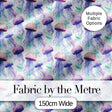 Soft Watercolor Jellyfish in Pastel Purple and Aqua Seamless Marine Pattern Digital Print Fabric by the Metre UK Sewing Quilting Textile