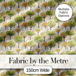 Watercolour Autumn Trees with Falling Leaves Seamless Pattern Digital Print Fabric by the Metre UK Sewing Quilting Textile