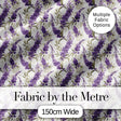 Elegant Lavender Sprigs Botanical Repeat on Soft Neutral Background Digital Print Fabric by the Metre UK Sewing Quilting Textile