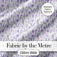 Soft Watercolour Lavender Flowers and Foliage Seamless Design Digital Print Fabric by the Metre UK Sewing Quilting Textile