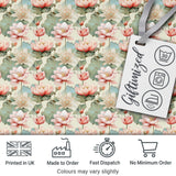 Soft Pastel Lotus Blossom Pattern with Elegant Botanical Arrangement Digital Print Fabric by the Metre UK Sewing Quilting Textile