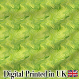 Fluid Green Marble Swirl Abstract Seamless Pattern Modern Design Digital Print Fabric by the Metre UK Sewing Quilting Textile