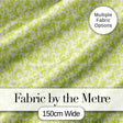 Elegant Green Damask Floral Vintage Seamless Pattern Digital Print Fabric by the Metre UK Sewing Quilting Textile