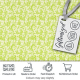 Elegant Green Damask Floral Vintage Seamless Pattern Digital Print Fabric by the Metre UK Sewing Quilting Textile