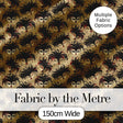 Vintage Red and Black Feathered Masks on Antique Background Seamless Pattern Digital Print Fabric by the Metre UK Sewing Quilting Textile