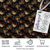 Colourful Carnival Masks with Feathers and Floral Accents Seamless Pattern Digital Print Fabric by the Metre UK Sewing Quilting Textile