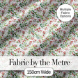 Soft Watercolor Foliage and Red Berry Sprigs Seamless Pattern Digital Print Fabric by the Metre UK Sewing Quilting Textile