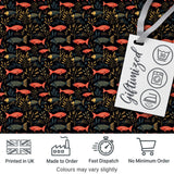 Underwater Garden Fish Pattern with Lush Sea Plants on Deep Blue Digital Print Fabric by the Metre UK Sewing Quilting Textile