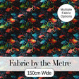Vibrant Fish Underwater Scene on Dark Reef Background Digital Print Fabric by the Metre UK Sewing Quilting Textile